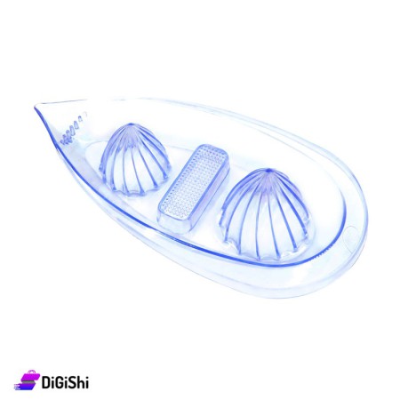 Plastic Manual Citrus Double Juicer - Blue