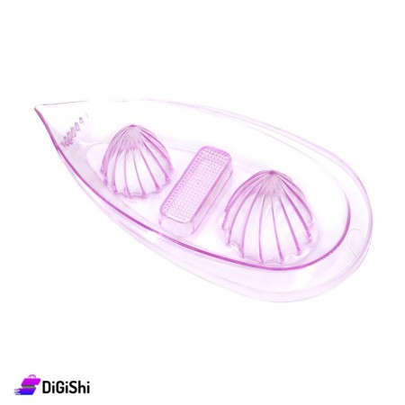 Plastic Manual Citrus Double Juicer - Violet