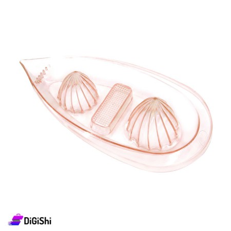 Plastic Manual Citrus Double Juicer - Brown