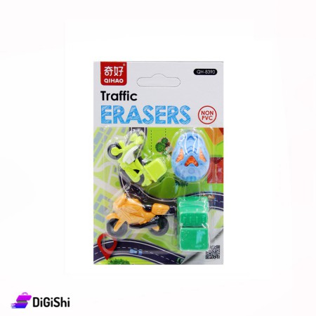 QIHAO Traffic Erasers Set