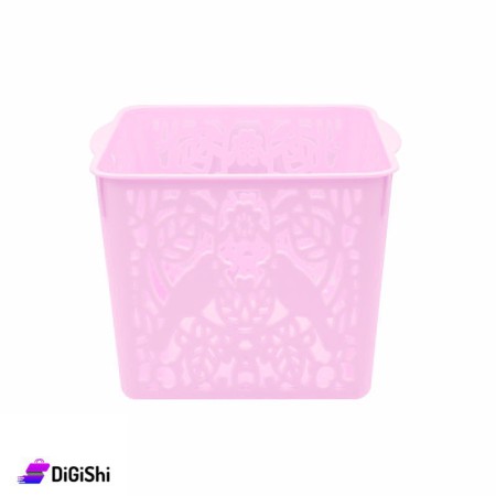 Shahd Plast Square Mesh Plastic Basket - Violet