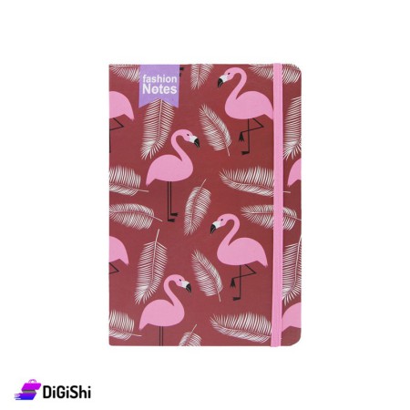 دفتر - بني Fashion Notes Flamingo (A5)