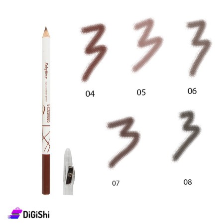 Ruby Rose Hb 096 Eyeliner Pencil with Sharpener - 04, 05, 06, 07, 08