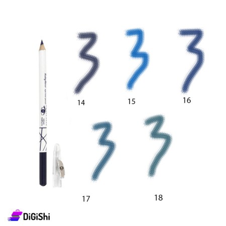 Ruby Rose Hb 096 Eyeliner Pencil with Sharpener - 14,15,16,17,18