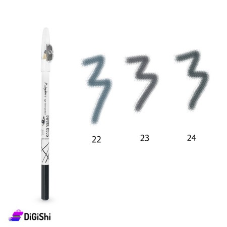 Ruby Rose Hb 096 Eyeliner Pencil with Sharpener - 22, 23, 24