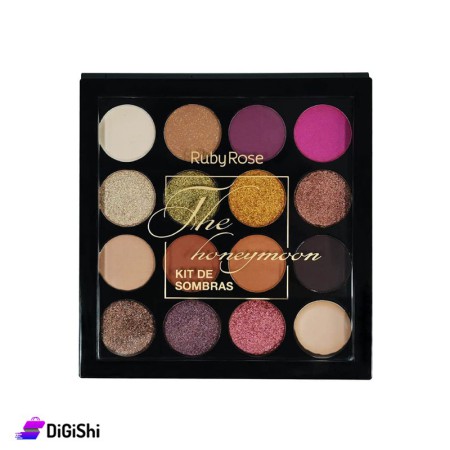علبة ظلال عيون Ruby Rose The Honey Moon Hb 1022