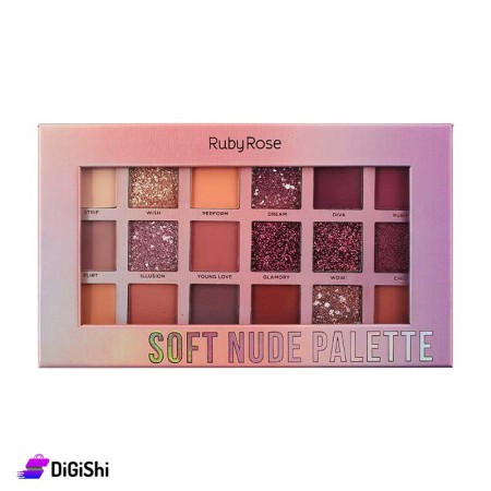 علبة ظلال عيون Ruby Rose Soft Nude Hb 1045