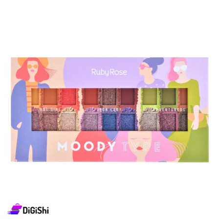 علبة ظلال عيون Ruby Rose Moody Hb 1054