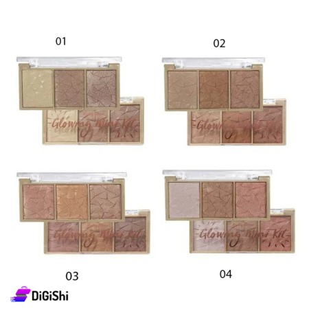 هايلايتر ثلاثي Ruby Rose Glowing Mini Kit HB 7215