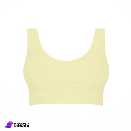 Al Samah Double Padded Sport Bra - Beige