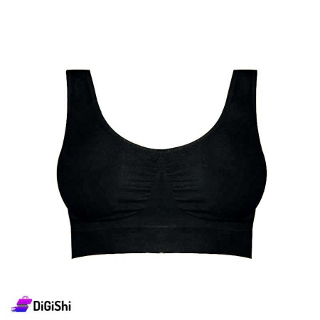 Al Samah Double Padded Sport Bra - Black