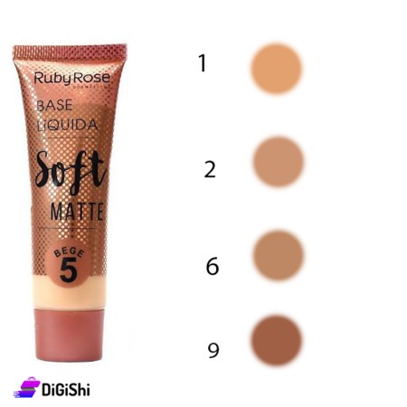 كريم أساس Ruby Rose Soft Matte HB 8050 - Chocolate