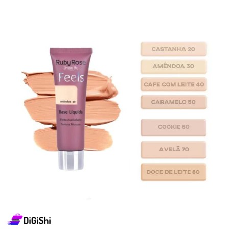 Ruby Rose Feels HB 8053 Foundation - Degrees from 20 to 80