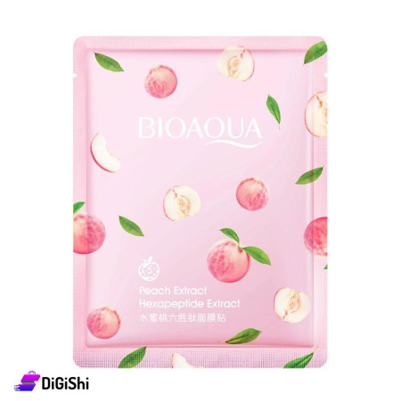 BIOAQUA Peach Extract Hexapeptide Facial Mask