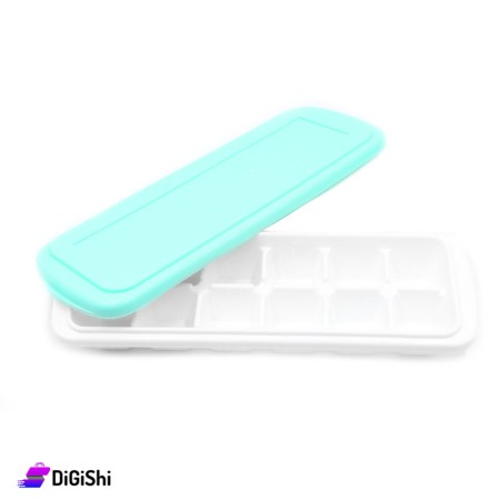 SUPER STAR Plastic Ice Cube Tray With Cover 12 Cubes - Tiffany