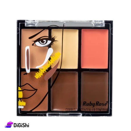 مجموعة نحت وتصحيح Ruby Rose Correctivo HB 8088 - Medium