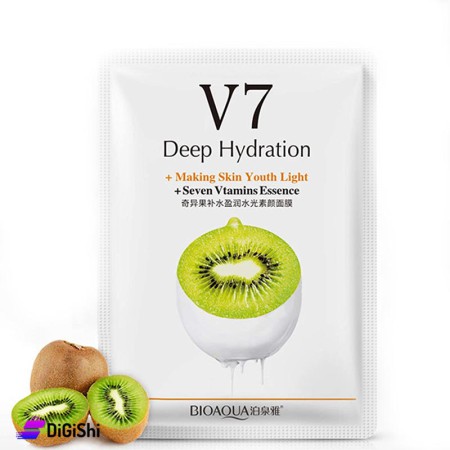 BIOAQUA V7 Deep Hydration Kiwifruit Moisturize Waterluminous Facial Mask