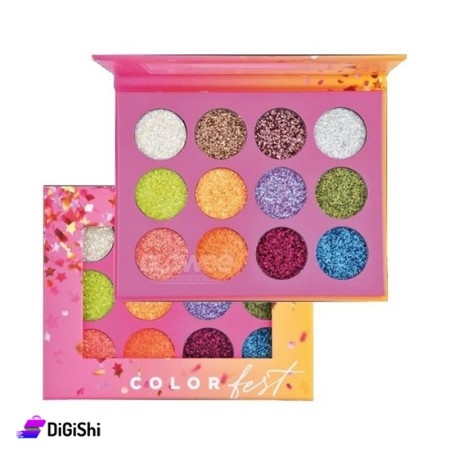 علبة ظلال عيون Ruby Rose Glitter HB 8048