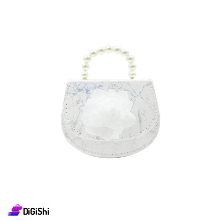 Women's Small Leather Shoulder & Handbag - White