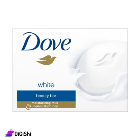 Dove White Beauty Bar Face and Body Soap