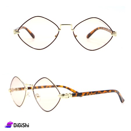 نظارات نسائية  - بني