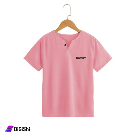 STARTER Children's V Neck Shirt - Coral