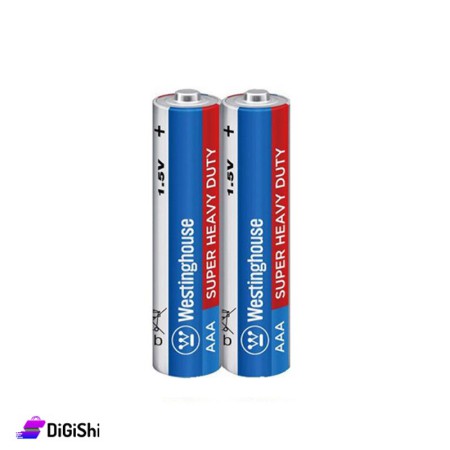زوج بطاريات قياس AAA صغير غلاف نايلون Super Heavy Duty R03P Westinghouse