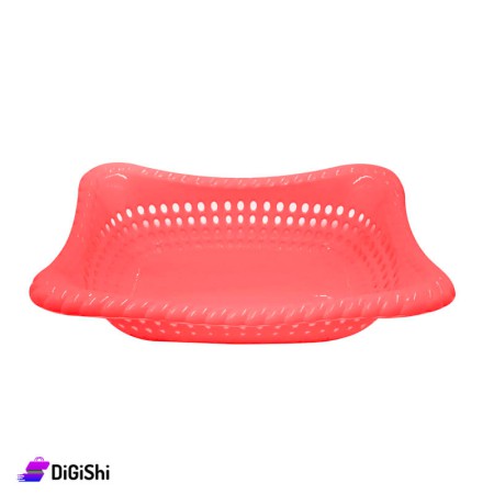 Plastic Vegetable Basket- Red