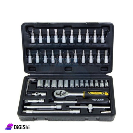TOLSEN 46PCS 1/4 Inch Socket Set
