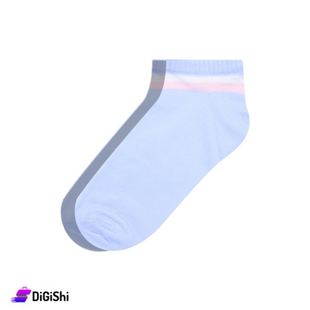 ZOX Cotton Short Women's Socks - Light Blue