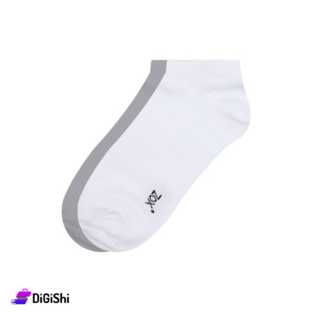 ZOX Cotton Short Women's Socks - White