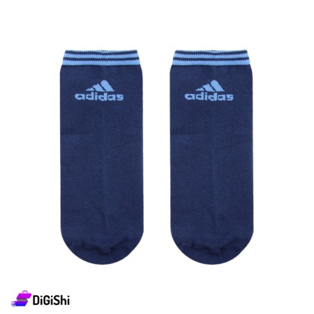 جوارب قطن adidas رجالية قصيرة  ZOX - كحلي