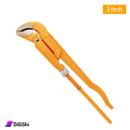 TOLSEN 45 Degrees Bent Nose Pipe Wrench 3 Inch