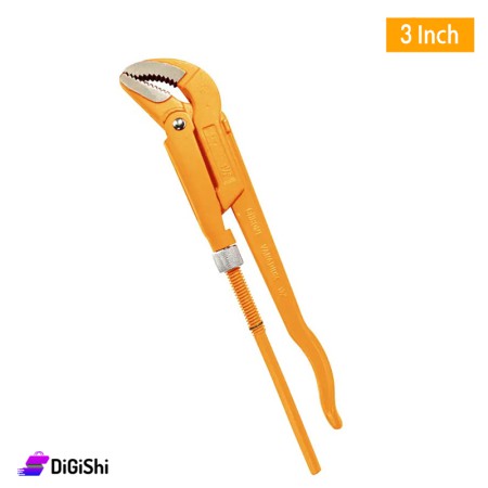 TOLSEN 90 Degrees Bent Nose Pipe Wrench 3 Inch