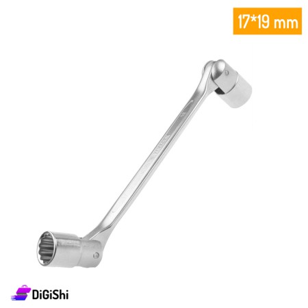 TOLSEN Double End Swivel Head Socket Wrench 17*19mm
