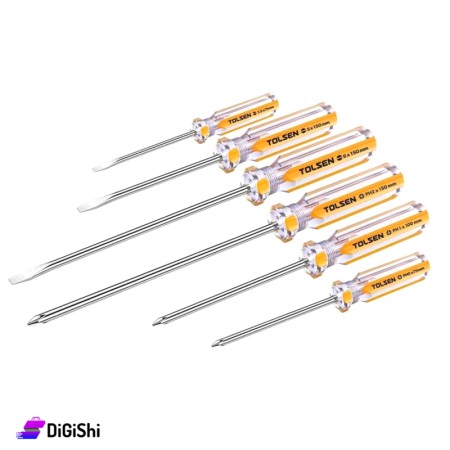 مجموعة مفك براغي عضم 6 قطع TOLSEN
