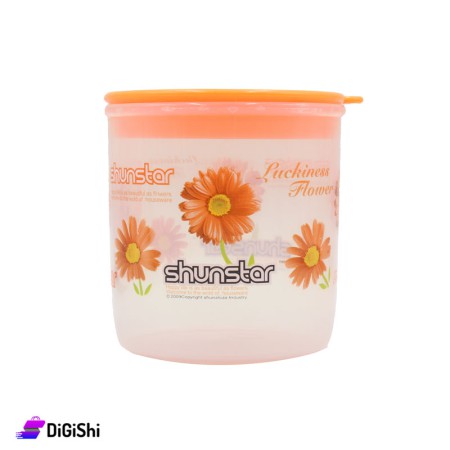 Airtight Plastic Container Set For Food Storage - Orange