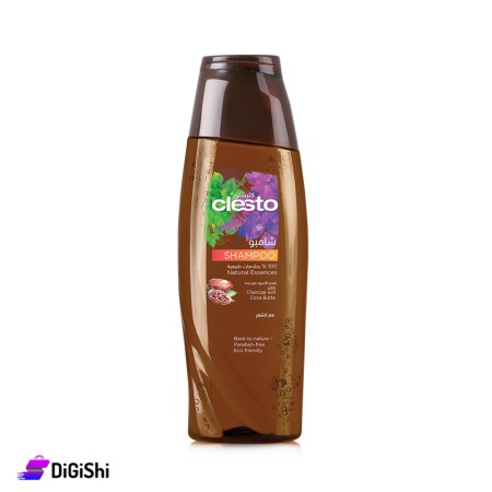 Clesto Shampoo Natural Essences With Charcoal and Coca Butter