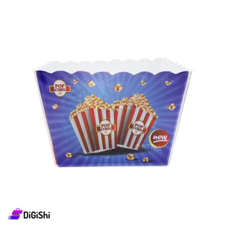 SUPER STAR Plastic Popcorn Bowl Big Size - Blue