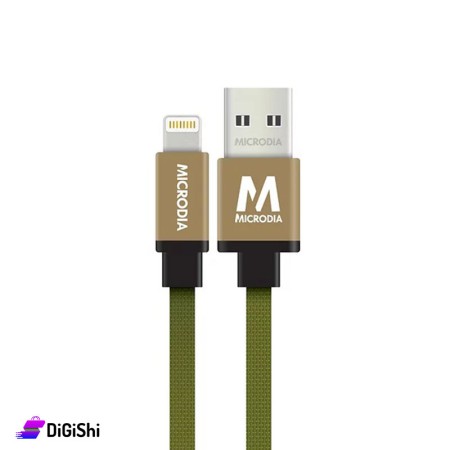 كبل أيفون مسطح MICRODIA Fruitywire SHOELACE - عفني