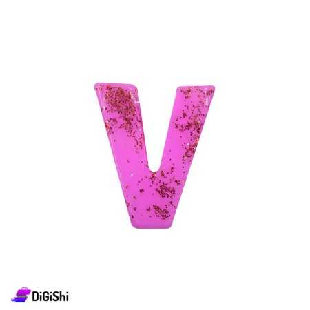 صابون بشكل حرف v - بنفسجي