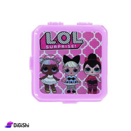 SUPER STAR LOL Plastic Lunch Box - Purple