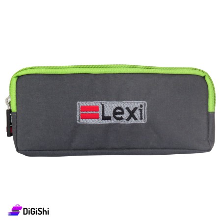 LEXI Three layers Fabric Pencil Case - Gray