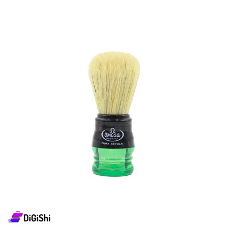 Men's Shaving Brush OMEGA Brand Transparent Green Color