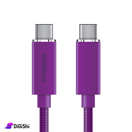 كبل شحن ونقل بيانات MICRODIA 2.0 USB-C to USB-C