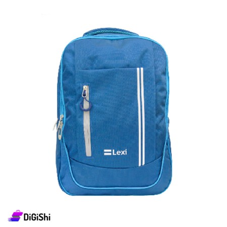 LEXI Three Layers Waterproof  Fabric Backpack - Blue