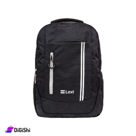 LEXI Three Layers Waterproof  Fabric Backpack - Black