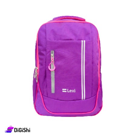 LEXI Three Layers Waterproof  Fabric Backpack - Violet