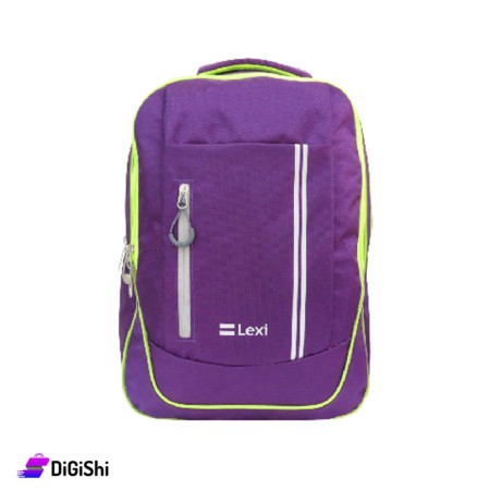 LEXI Three Layers Waterproof  Fabric Backpack - Purple