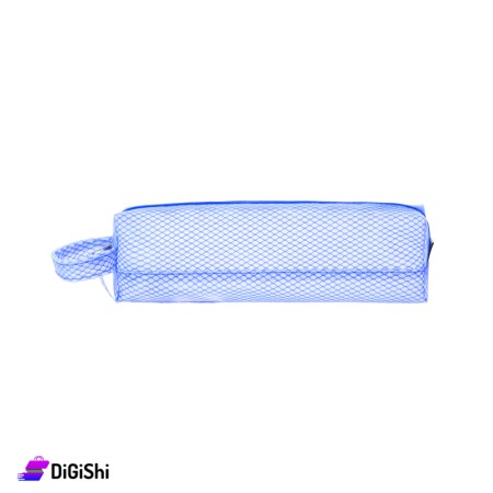 Lexi School Tarpaulin Mesh Pencil Case - Light Blue